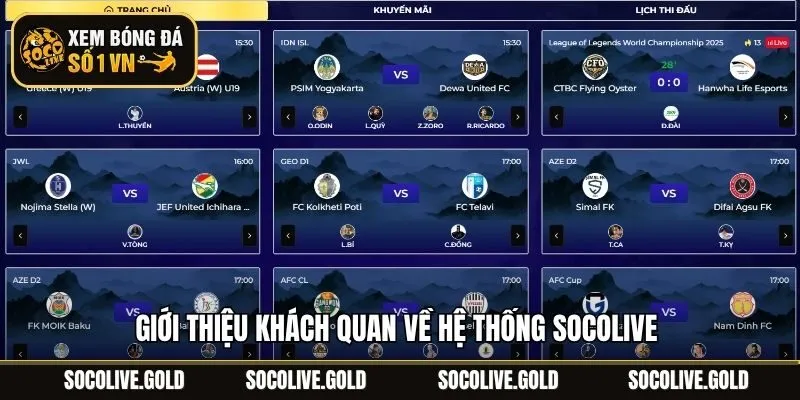 Giới thiệu khách quan về hệ thống Socolive 